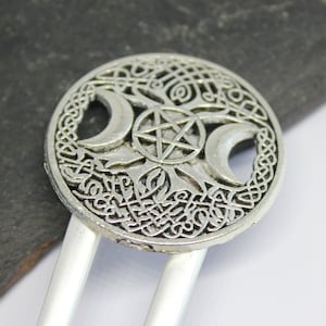 Moon Hair Fork Silver - Etsy