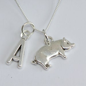Silber Schweinchen Anhänger: Sterlingsilber Anhänger