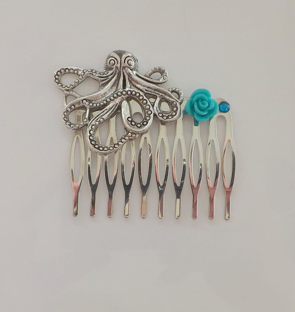 3 Fermagli Per Capelli Con Stelle Marine E Fiori | Accessori Per Matrimonio, Ragazze | Con Diamanti Di Similpietra | Colore Oro