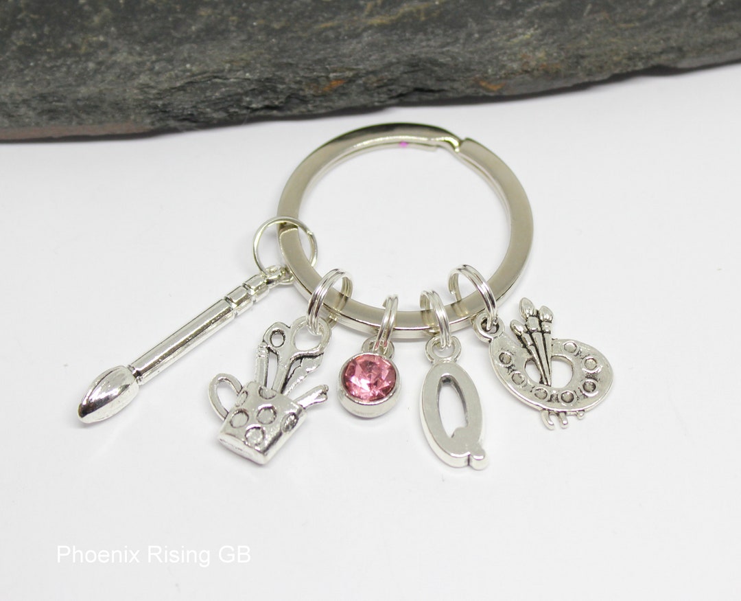 Artist Keyring, Personalised Artist Keyring Gift, Artist Keychain
