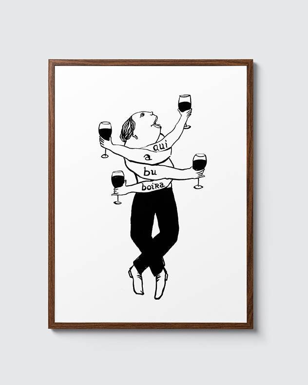 Affiche Pour Décoration Murale Qui A Bu Boira