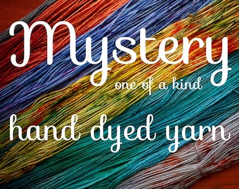Mystery Hand Dyed Yarn - select preferences or be surprised - sock yarn or DK