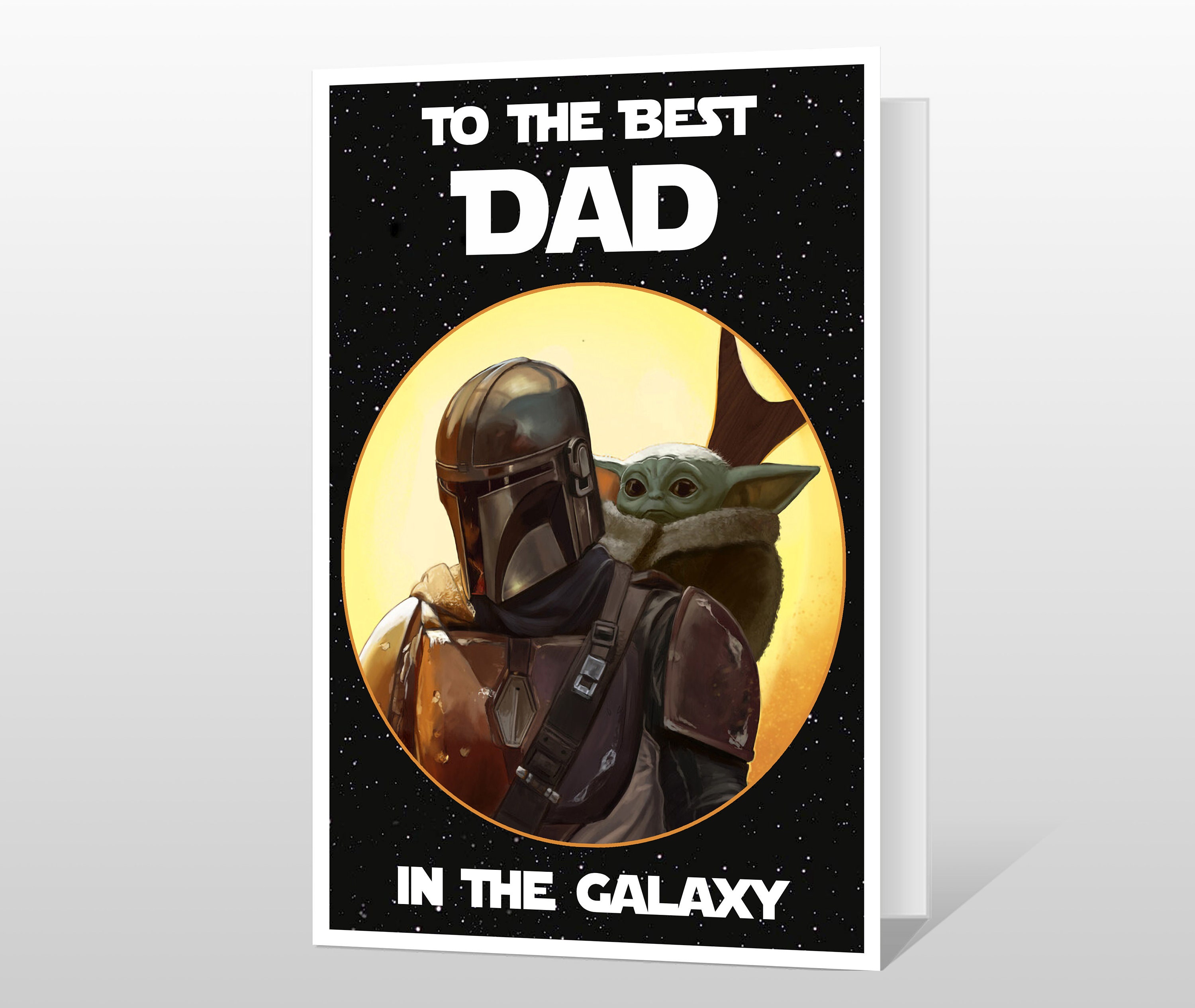 Fathers Day Card or Birthday Card - Best Dad in the Galaxy - Star War…