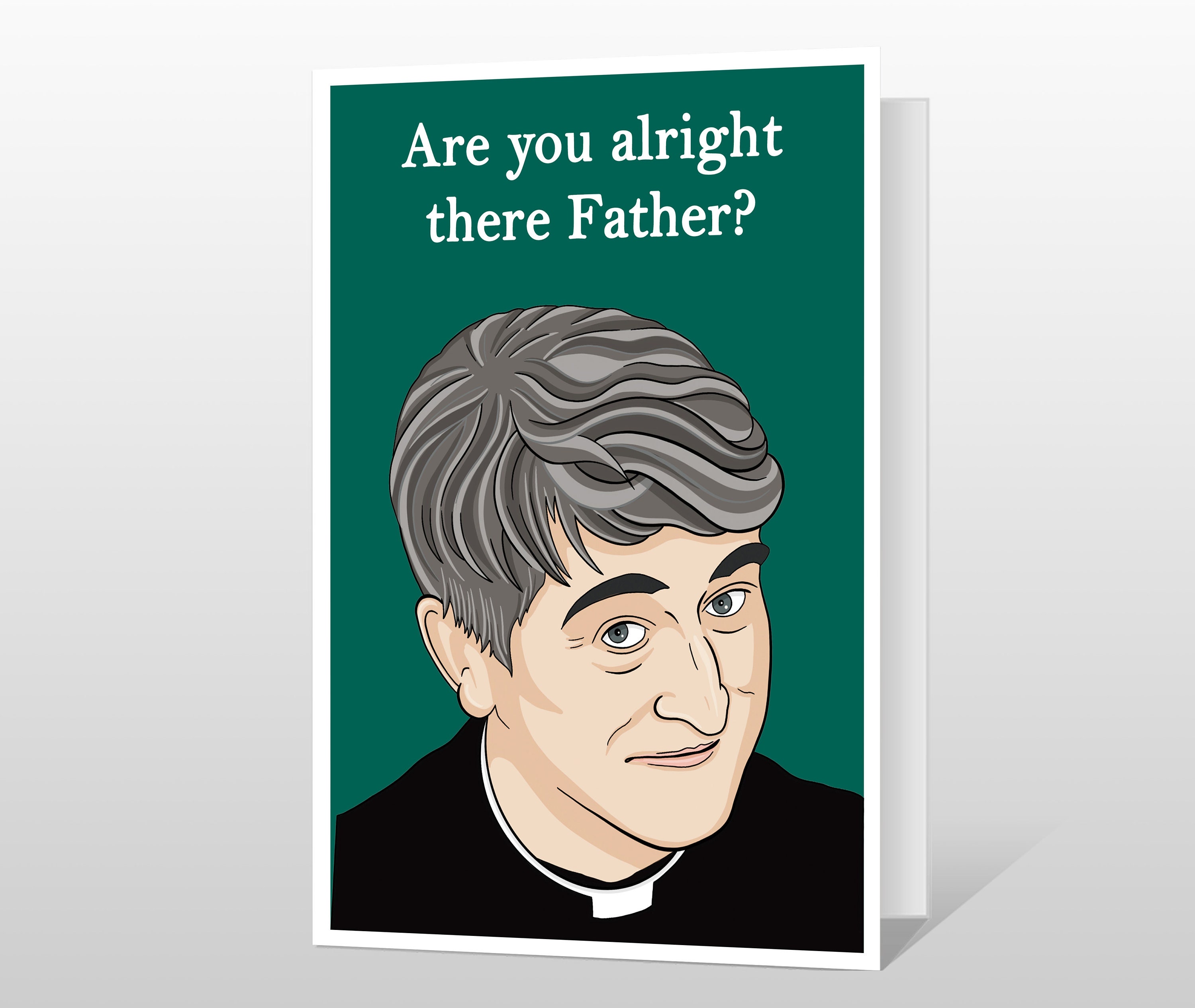 Funny Fathers Day Card featuring Father Ted - Funny Greeting Card for…