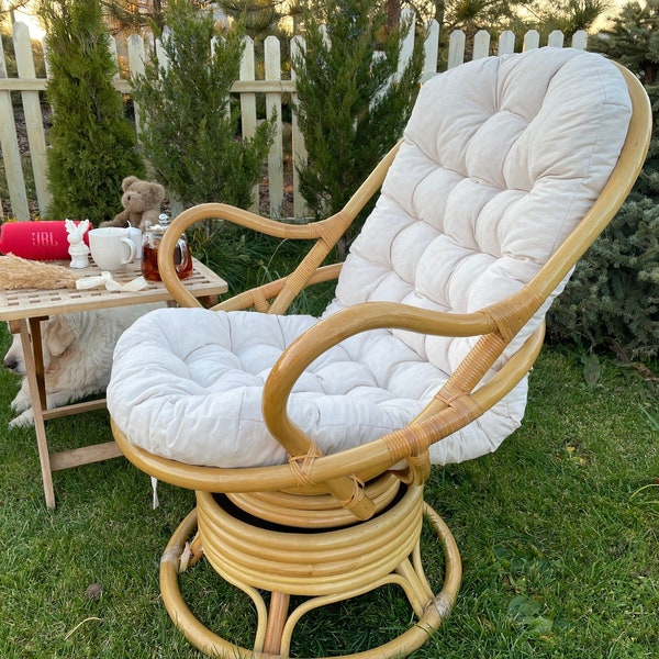 Groot kussen voor rotan stoel, dik dekbedkussen voor, Bambook stoelkussen, Papasan stoelkussen, papasan bamboek kussen