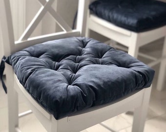 Velor cushion for ikea chairs