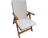 Chair mattress for outdoor seats Flower 41x19x2 in . Cushion for Home rattan chair flat seat home garden