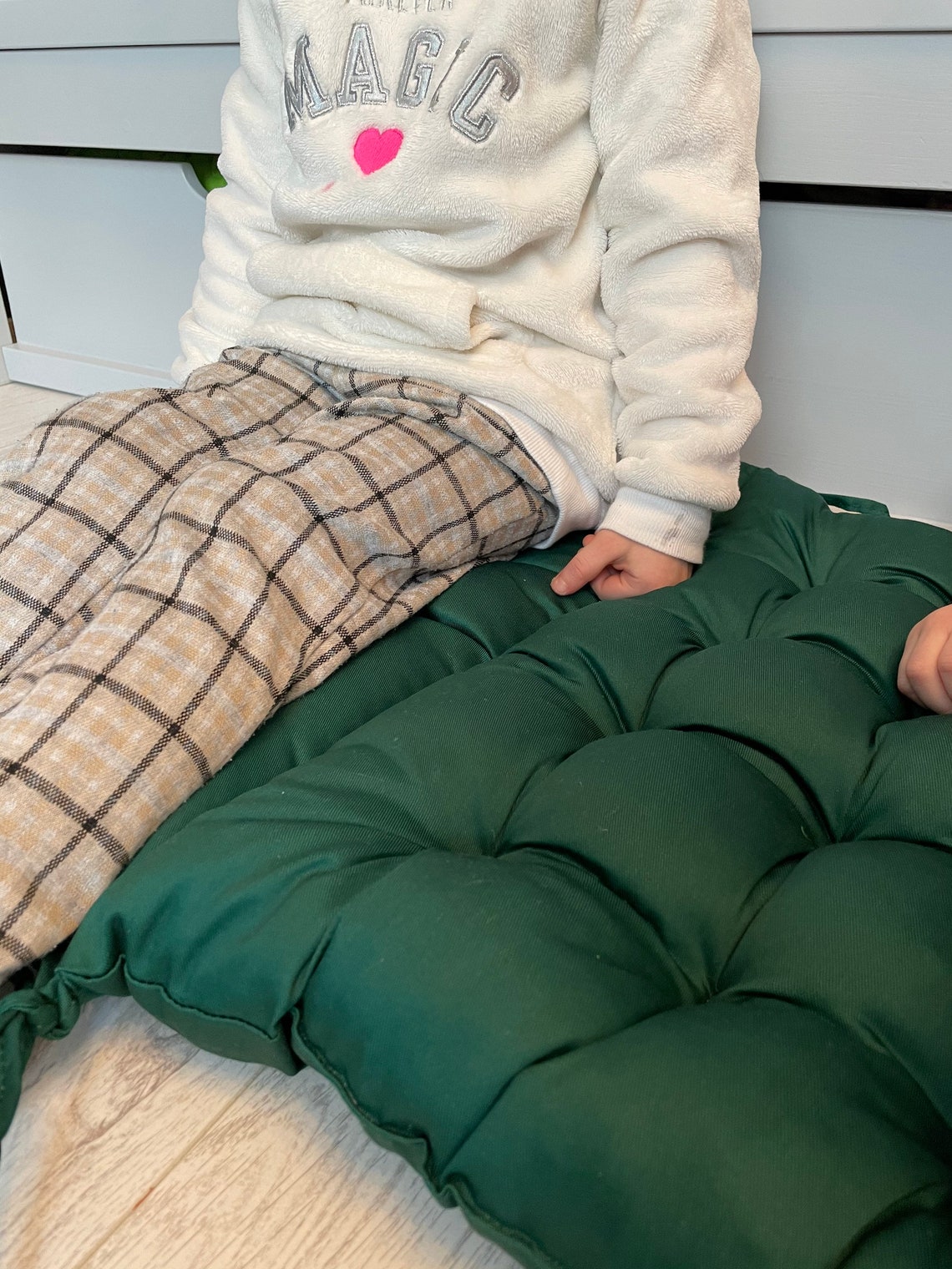 Alfombra del piso de la guardería alfombra de juego verde | Etsy