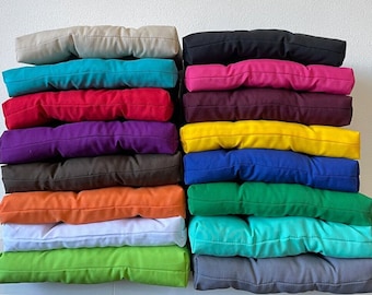 Versatile Square Cushions in Various Colors - Perfect for Mixing and Matching / bistro chair cushions / handmade birthday gift