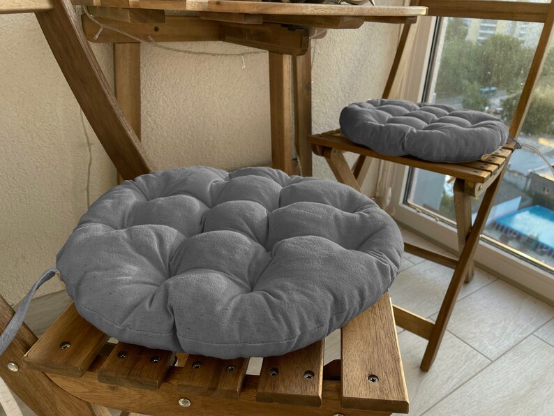 Handmade Pillows for Chairs Cushion for Chair Round Pad Etsy