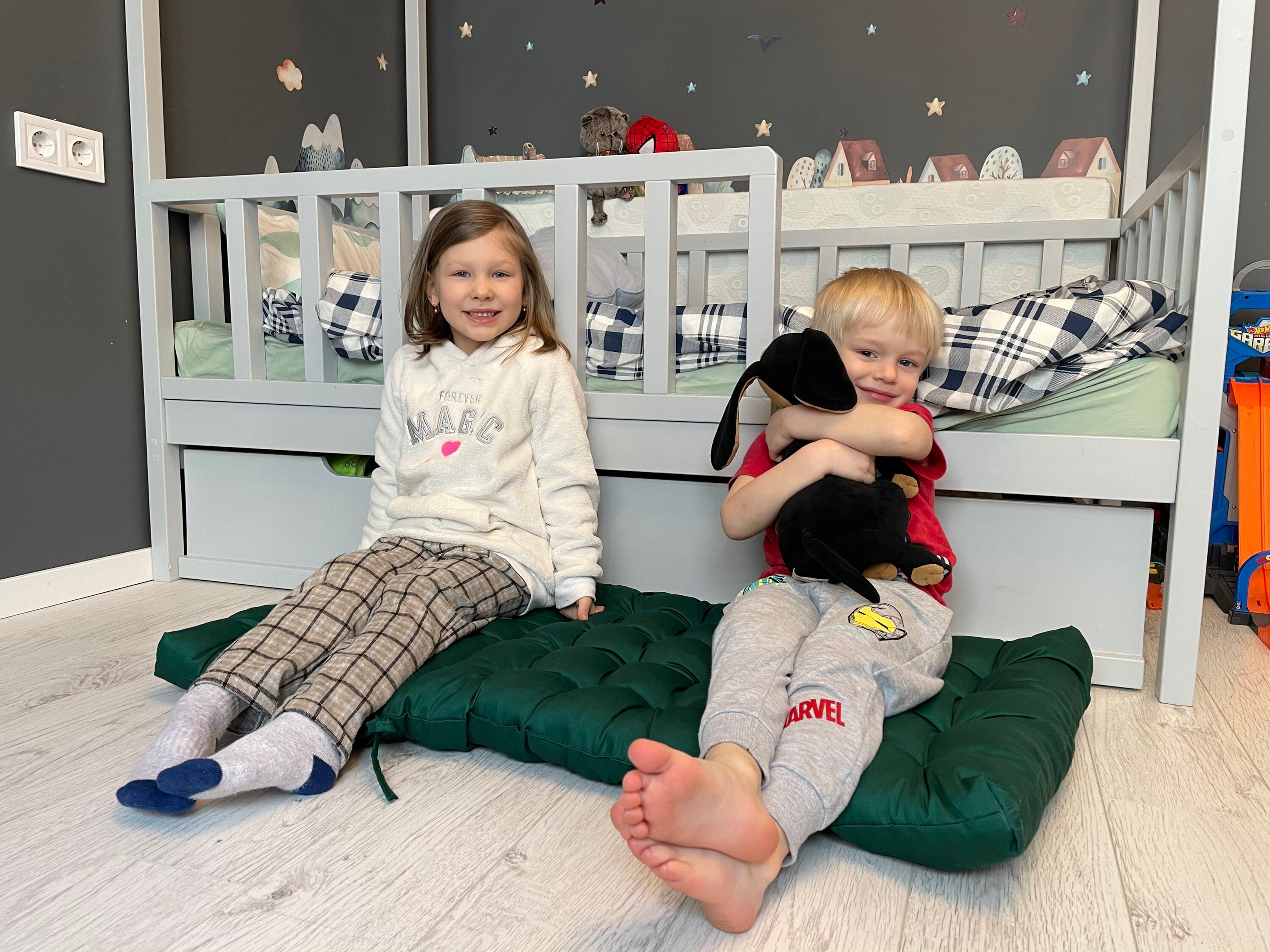 Alfombra del piso de la guardería alfombra de juego verde | Etsy