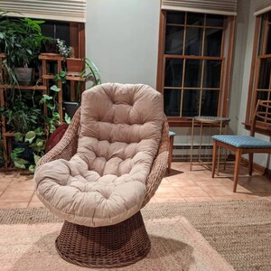 Rattan swivel desk chair deals