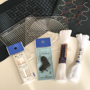 Sashiko Starter Kit - Blue – The Slow Sewing Shop