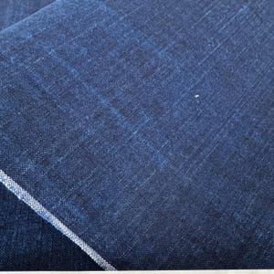 Vintage garngefärbter indigo Baumwollstoff, Vintage handgewebter Stoff, Vintage blauer Stoff, Kostümstoff, Sashiko Stoff, Vintage Arbeitskleidung