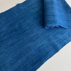 Vintage Indigo Dyed Cotton Fabric, Boro Sashiko Material