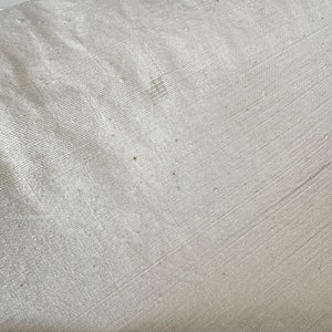 Crema Tessuto di cotone bianco beige vintage, sacco di grano, tessuto tessuto a mano, tessuto pelle di bambola, tessuto di cotone naturale, tessuto di cotone per la tintura immagine 5