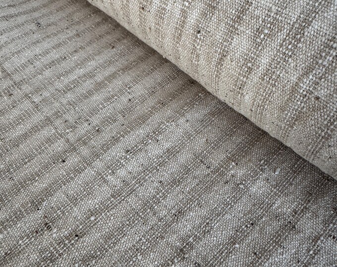 Rustic Pattern Silh Vintage Handwoven Raw Silk Fabric: Rustic Beige Striped Noil - Etsy