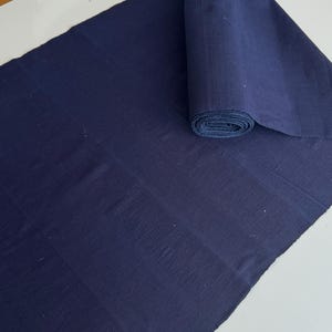 Vintage Dark Indigo Dyed Cotton Fabric, Sashiko Boro Material