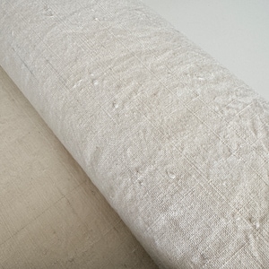 Crema Tessuto di cotone bianco beige vintage, sacco di grano, tessuto tessuto a mano, tessuto pelle di bambola, tessuto di cotone naturale, tessuto di cotone per la tintura immagine 6