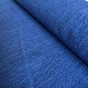 Drizzle - Vintage indigo Baumwollstoff, Vintage handgewebter Stoff, Kostümstoff, Sashiko Stoff, Boro, Stickerei Stoff