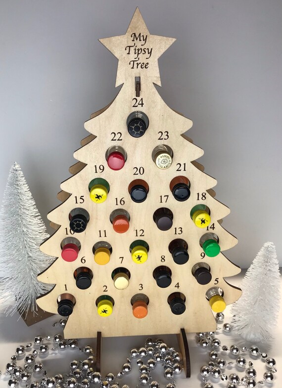 Adult Advent Tree Calendar Tipsy Alcohol Liquor Christmas Shots Day Holiday  Herber Studios Personalized Advent HIGH QUALITY Wood - Etsy