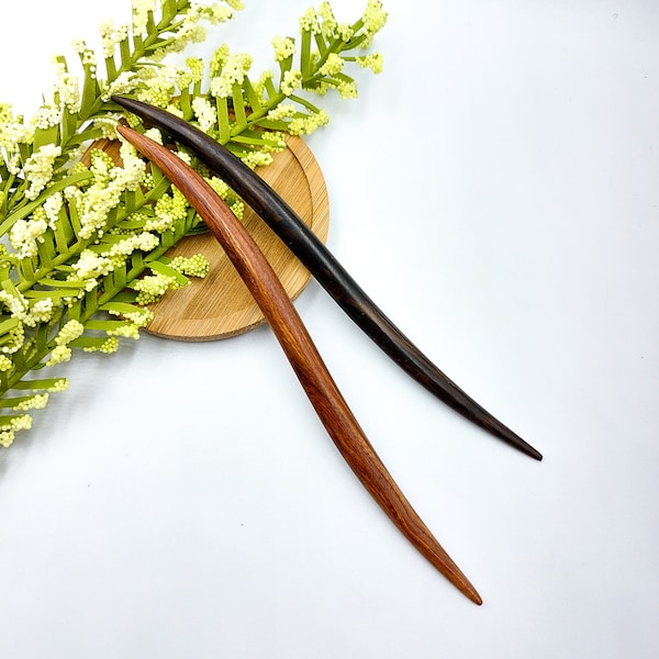 Wooden Hair Stick, Wood Hair Stick, Wooden Hair Fork, Handmade Natural Sandalwood, Hair Pin for Thick Hair, Wood Hairpin, Hair Chopstick