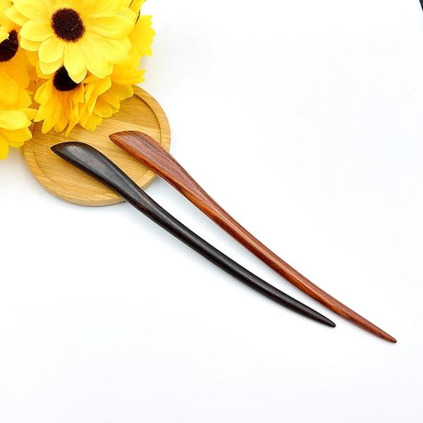 Wood Hair Stick, Wooden Hair Stick, Wooden Hair Fork, Handmade Natural Sandalwood, Hairpin for Thick Hair, Wood Hair Pin, Hair Chopstick