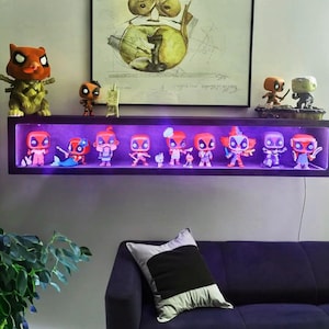 Funko pop display case with lights, Funko pop display shelf with led, Led display shelf, Funko pop display stand, Funko pop storage