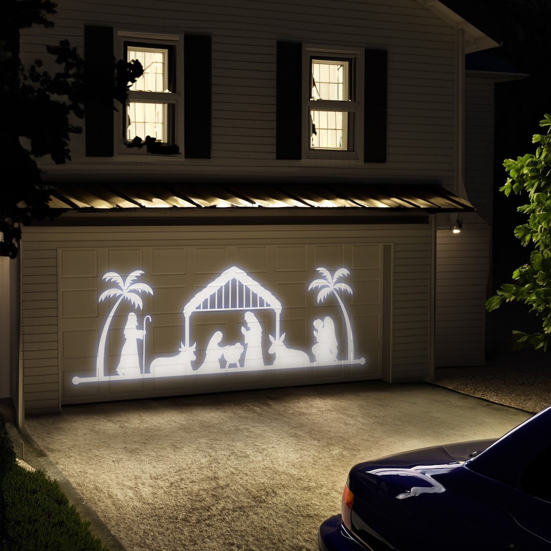 Outdoor Nativity Set Large, Nativity Scene Projector, Christmas Lighted