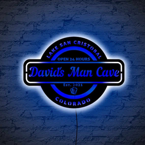 Man cave online signs neon