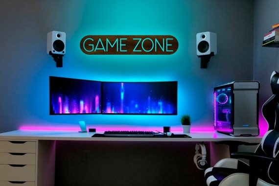 Game Zone Neon Schild Neonlicht Gaming Neon Gamer Licht Led Schild