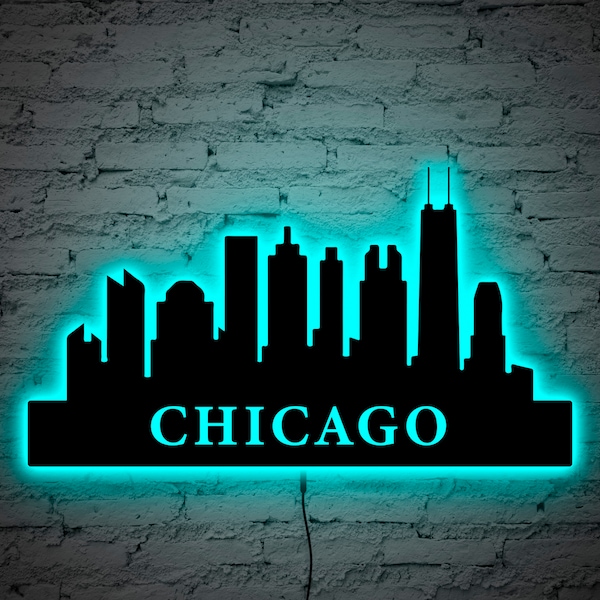 Chicago Wall Art Etsy