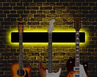 Supporto Parete Per Chitarra X2 Con 4 Plettri | Porta Chitarra Da Muro Per Acustica, Elettrica E Basso - Foto 5