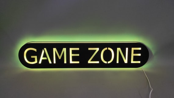 Gamer Raum Deko LED,Gaming Zone Neon Schild,Gamer Raum Neon Schild