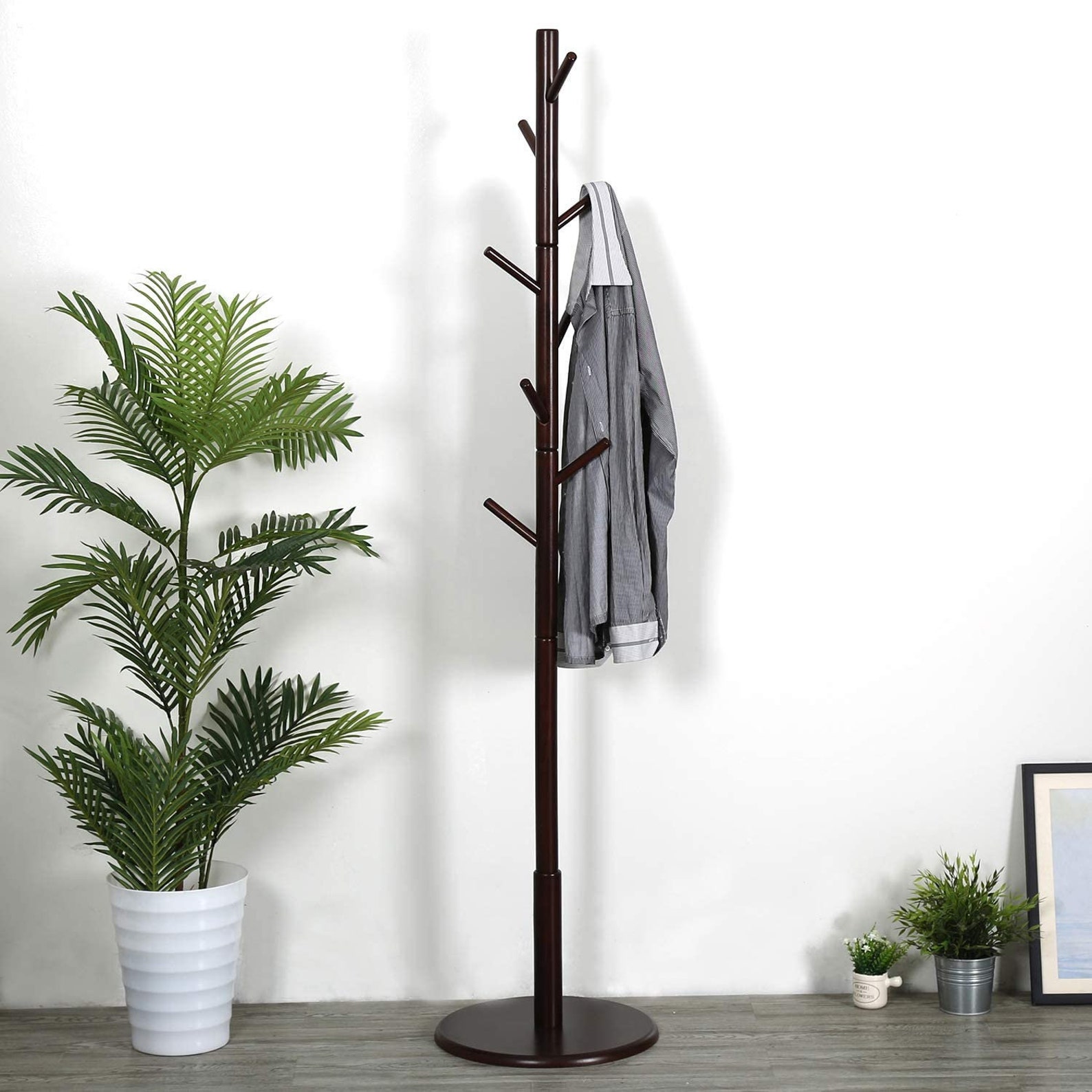 Wooden Coat Rack Stand Entryway Hall Tree Coat Tree with Etsy