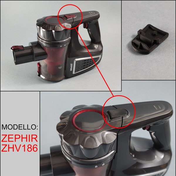 Clip motore contenitore ricambio per scopa elettrica senza fili Zephir ZHV186