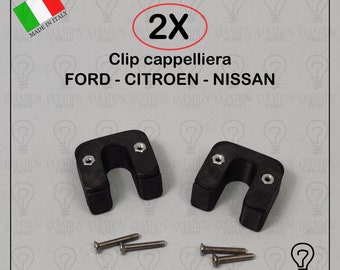 2x CLIP HAT RACK CAPOT arrière Ford Citroen Nissan Fiesta Mondeo C3 Focus