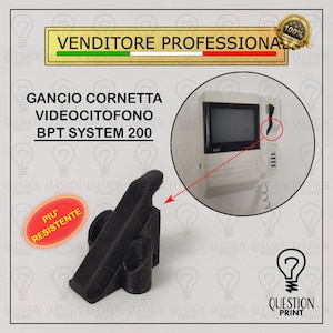 Gancio cornetta videocitofono BPT SYSTEM 200 aggancio cornetta ricambio supporto