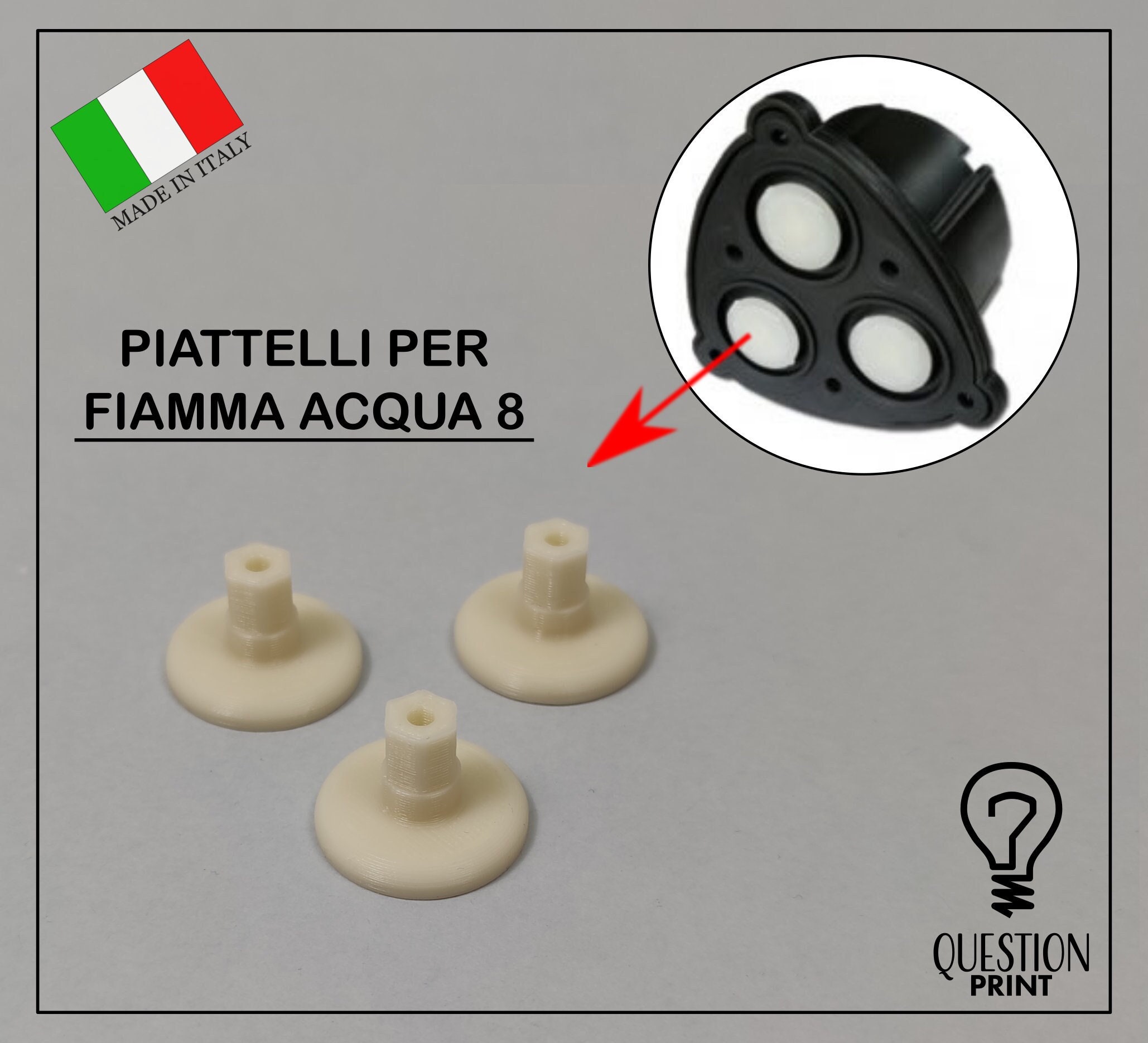 Ricambi Piattelli Per Pompa Fiamma Aqua 8 SF 126 Superflow - Set Da 3, Per Camper, Alta Resistenza