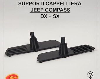 Rear Shelf Support Jeep Compass From 2017 Replacement Trunk Hook Rear Shelf 3D Printed in High Resistance ABS Single Right Left Pair