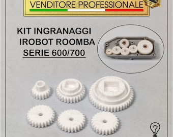 Kit de engranajes irobot roomba serie 600 700 para caja de cepillos gris y negra