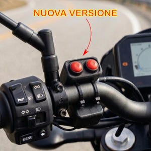 Télécommande universelle pour portail, compatible avec les guidons de moto de 22 mm, 2 boutons, ouvre-portail