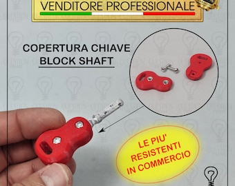 Couvercle de clé d'arbre de bloc, couvercle de tête de clé de remplacement, porte-clés en plastique