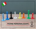 Customizable game pieces made of durable plastic in name and color, gift idea, Christmas gift, party, (customizable game pieces)
