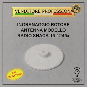 Replacement gear for antenna rotor model RADIO SHACK 15-1245x