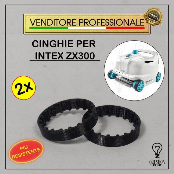 2x Replacement Belts INTEX ZX300 Robot Pool Cleaner Spare