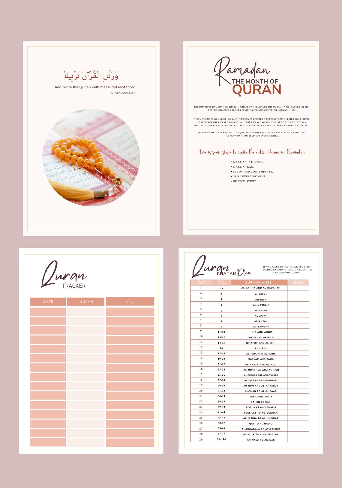 ramadan planner template