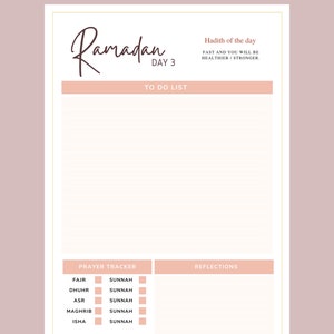Ramadan Planner printable Instant Download PDF File Ramadan Journal ...
