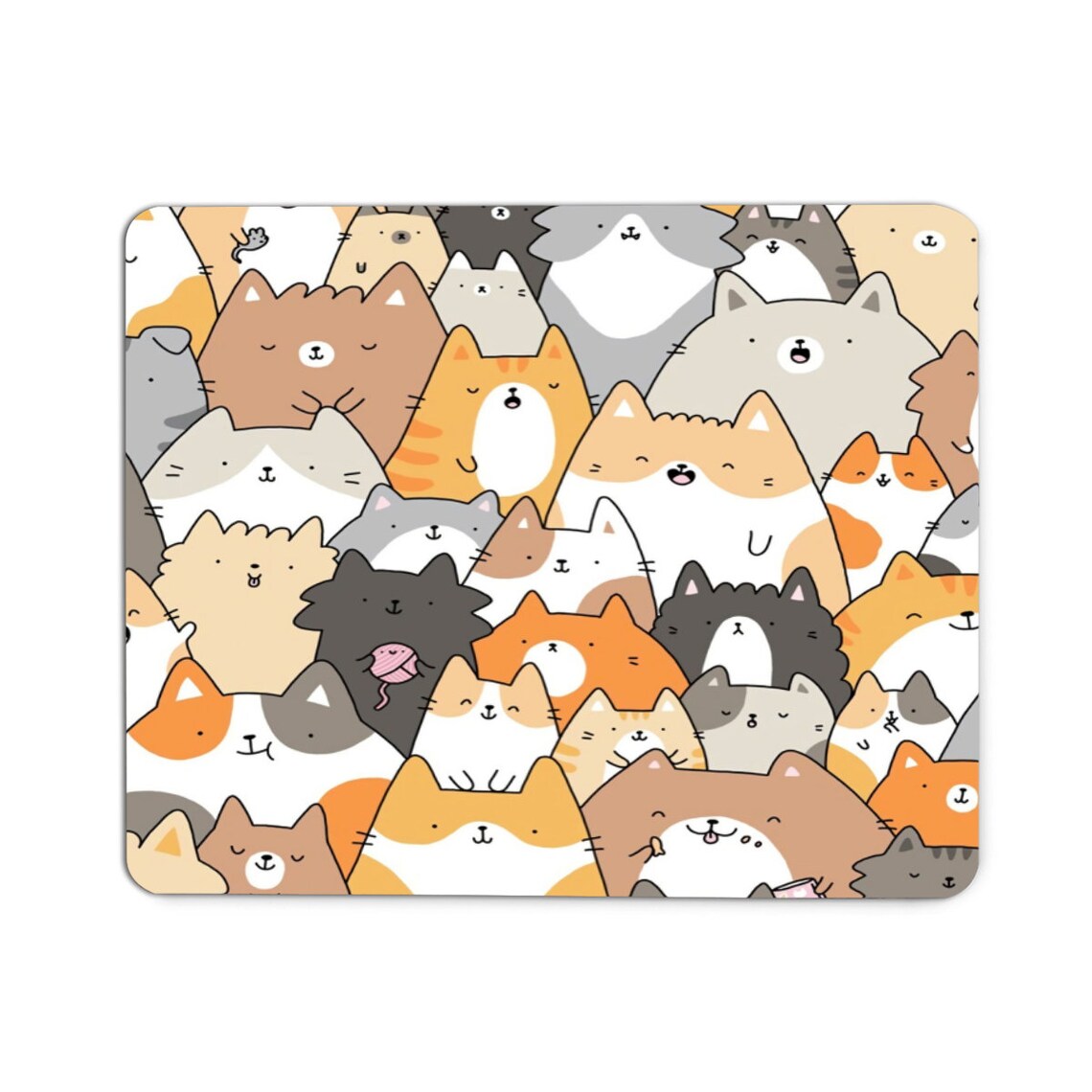 Mouse pad Cat Mouse Pad Animal Mouse Pad Flower Mouse Pad Etsy