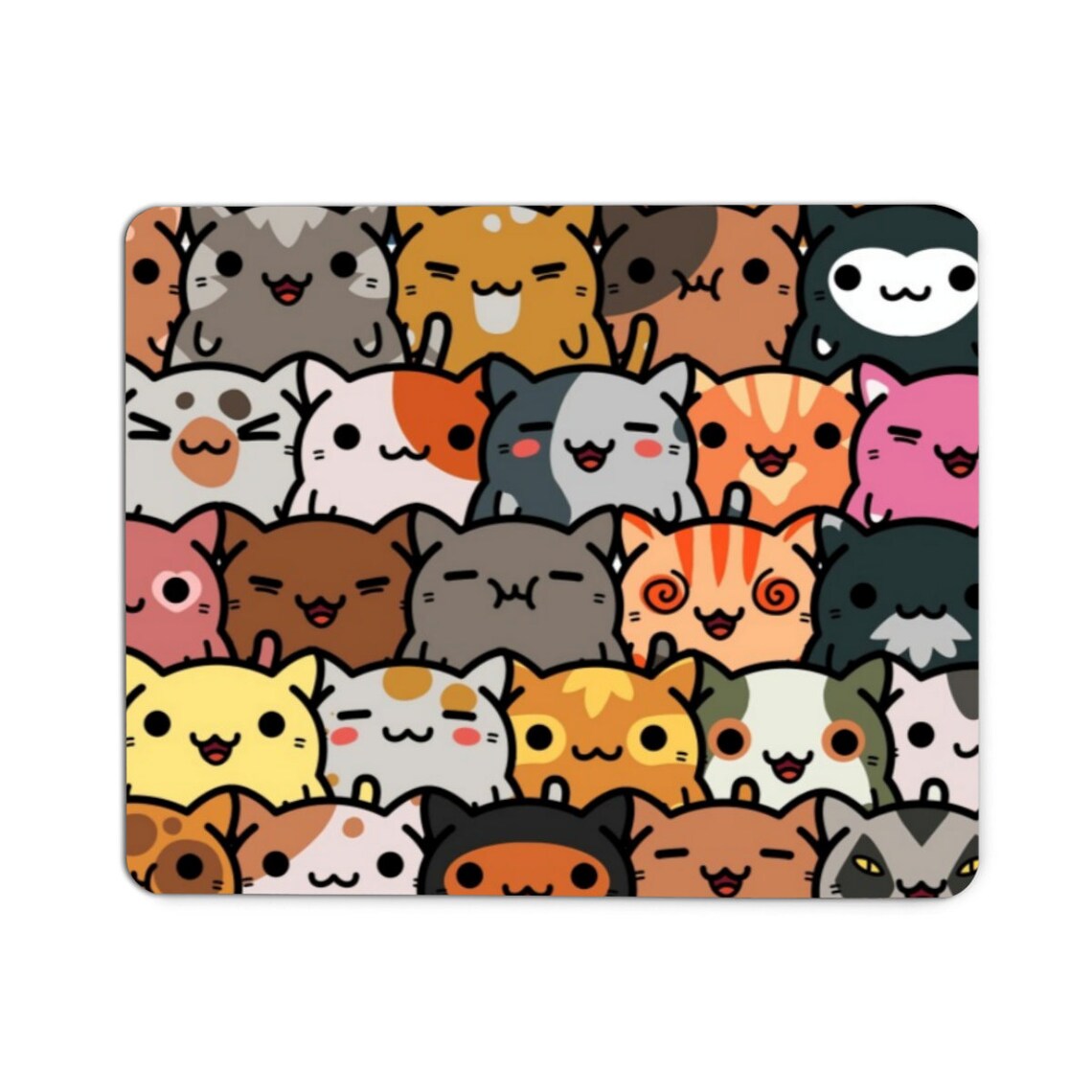 Mouse pad Cat Mouse Pad Animal Mouse Pad Flower Mouse Pad Etsy